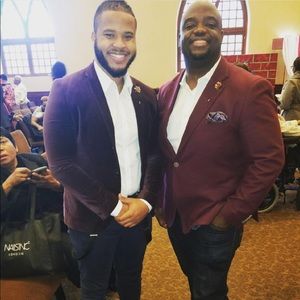 Purple Velvet Slim Fit H&M Blazer